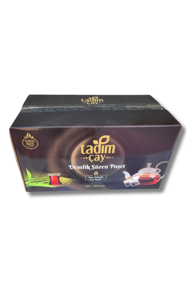 Tadım Çay Demlik Poşet Çay 6000gr/6kg (Hakiki Rize Siyah Çay,Demlik Süzen Poşet Çay) - 1