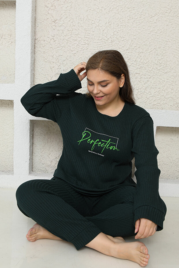 Large Size Filled Pyjamas Suit - 2