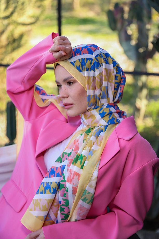 Boheme Collection Soft Şal Altuni Pembe 3043-02 - 3