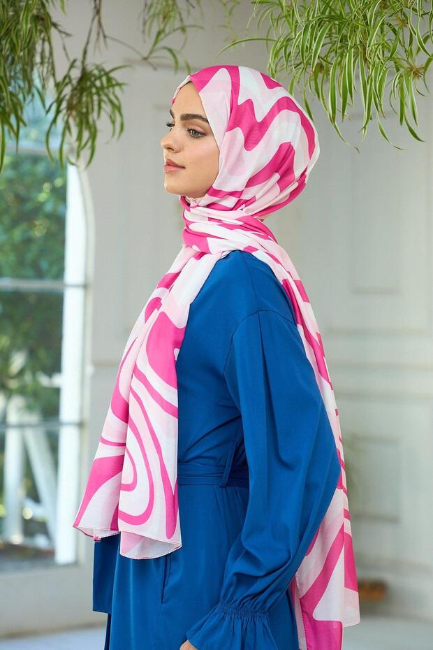 Yaz Işıltısı Koleksiyonu Soft Şal Pudra Pembe 3044-06 - 3