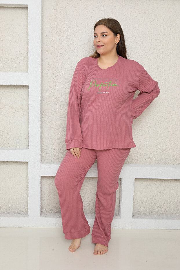 بدلة بيجامة كبيرة الحجم - 5