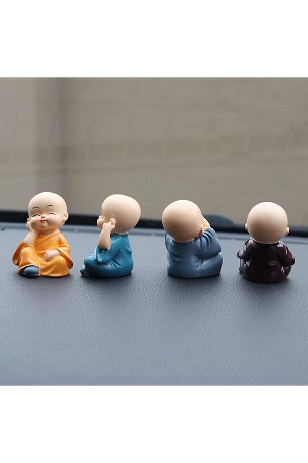 Görmedim Duymadım Bilmiyorum Umursamıyorum Sevimli Buda 4lü Biblo - 5