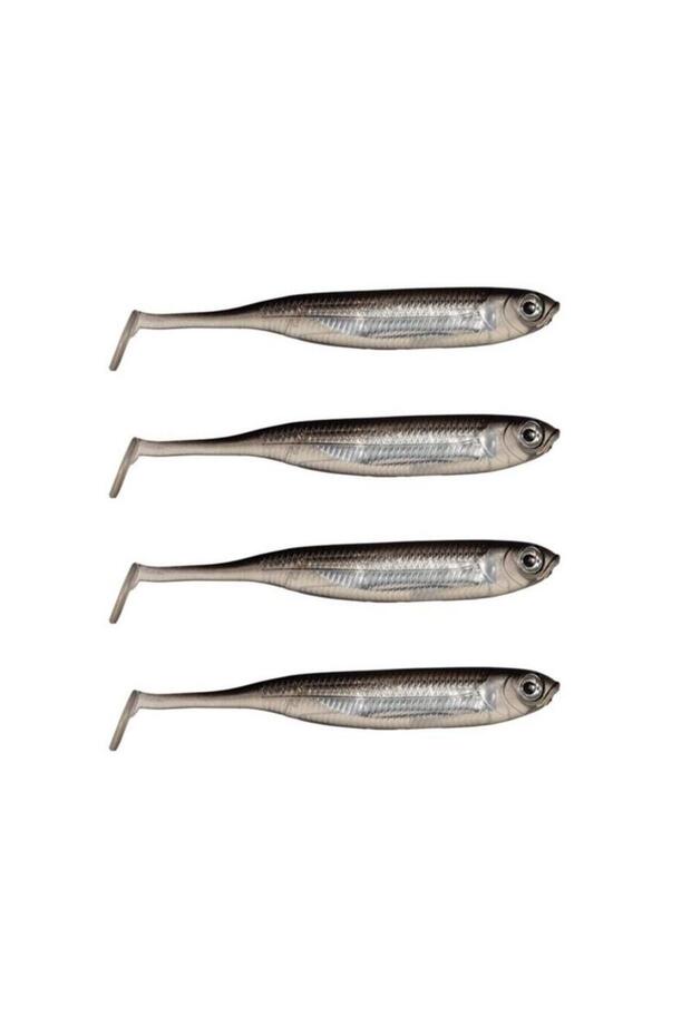 Real Fish 10cm 4.5gr Silikon Yem 4 Adet Silver - 1