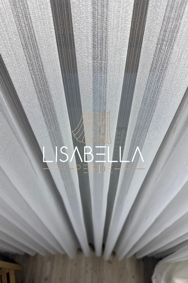 Crystaline Flawless Draped Tulle Curtain (Flat Seam without Pleats)