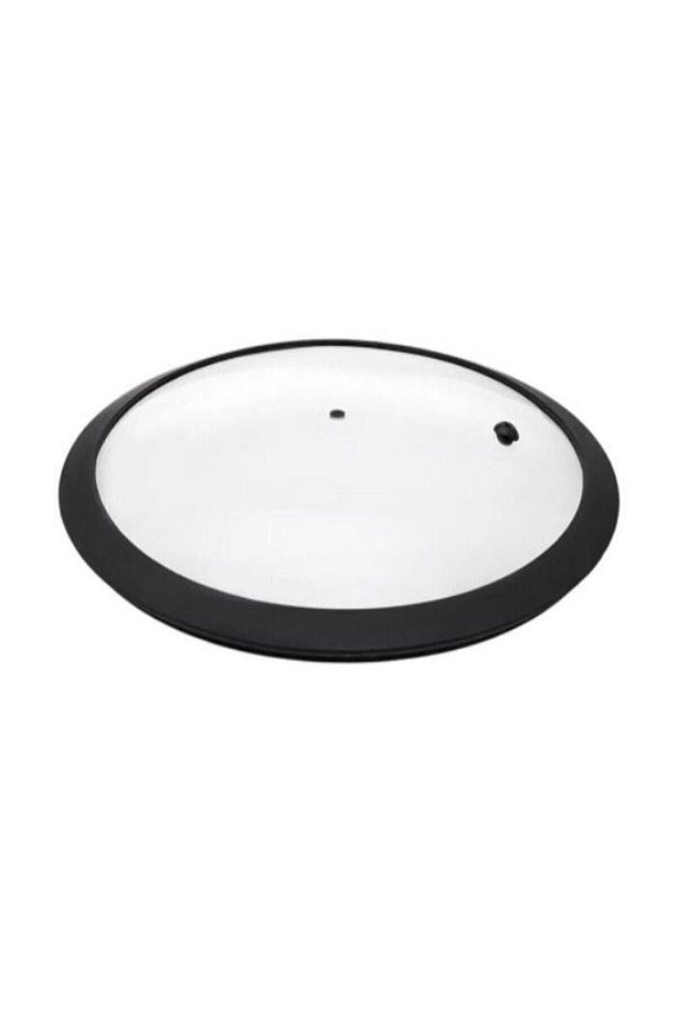 Diamond Silikon Kenarlı 28 Cm Cam Kapak Ve Elmas Model Tepe Ile Beraber - 3