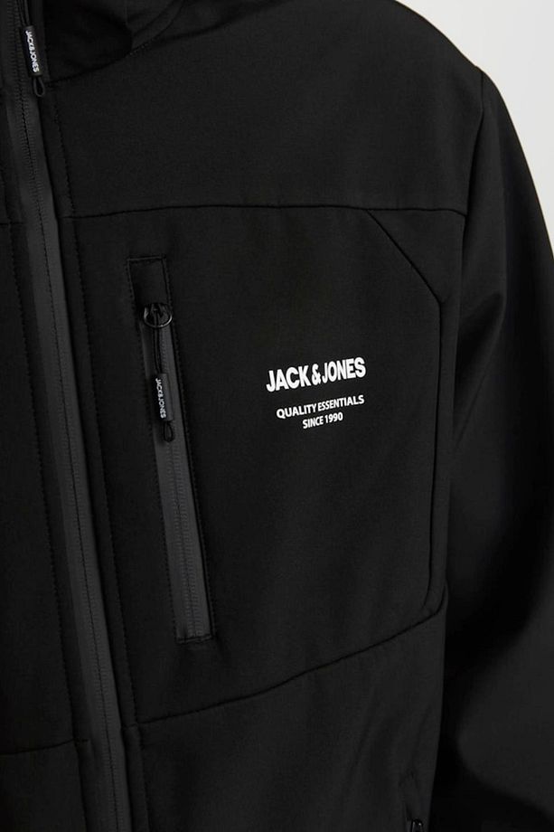 JJTHEO SOFTSHELL JACKET SİYAH - 4