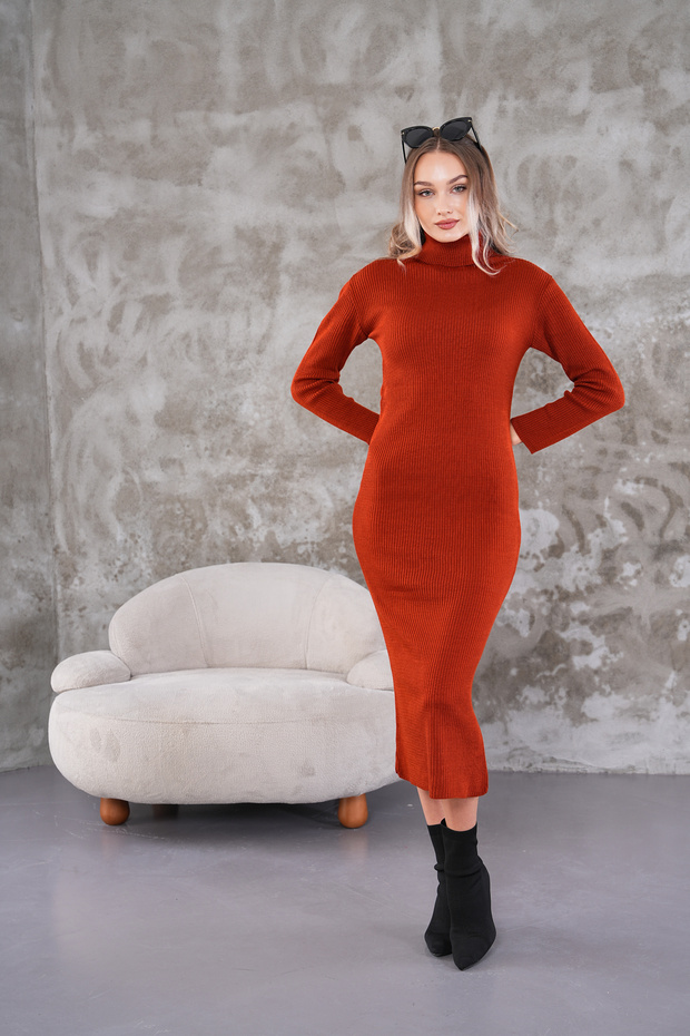 Fitilli Triko Elbise - 3