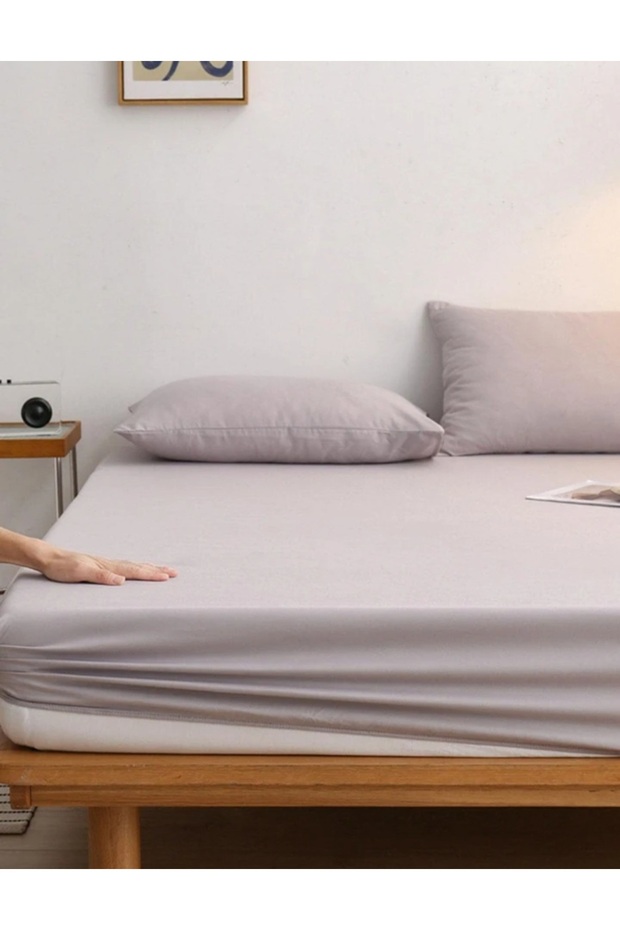 طقم ملاءات مطاطية من القطن Ranforce مع غطاء وسادة - 3