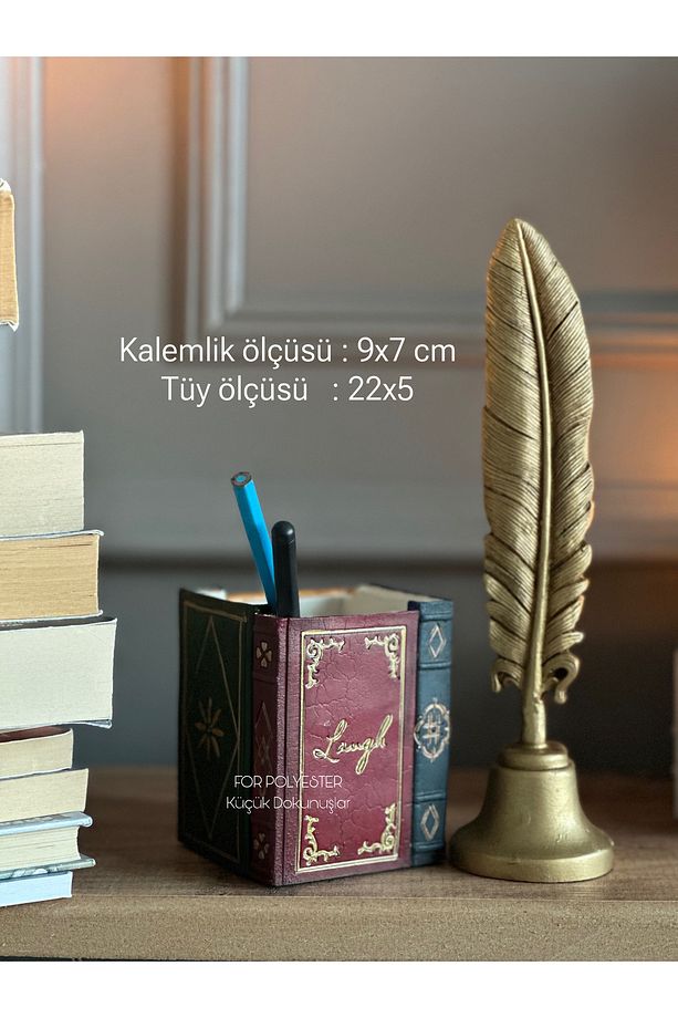Kalemlik ve Tüy Biblo Takım - 2
