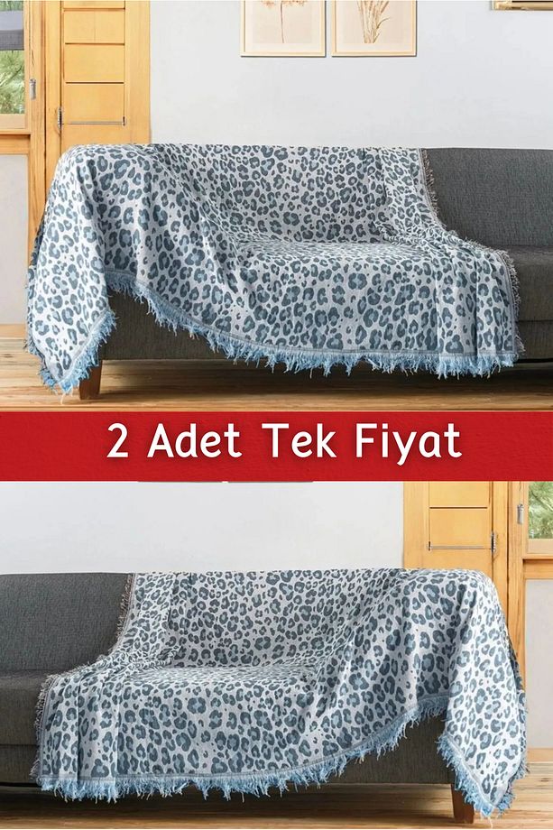 Ikili Set Dokuma Koltuk Örtüsü Seti 170x220cm - 1