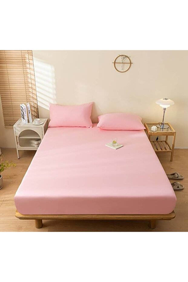 طقم ملاءات مطاطية من القطن Ranforce مع غطاء وسادة - 1