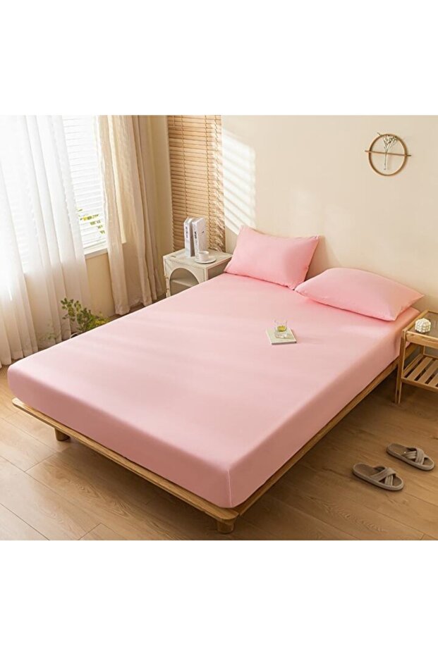 طقم ملاءات مطاطية من القطن Ranforce مع غطاء وسادة - 2