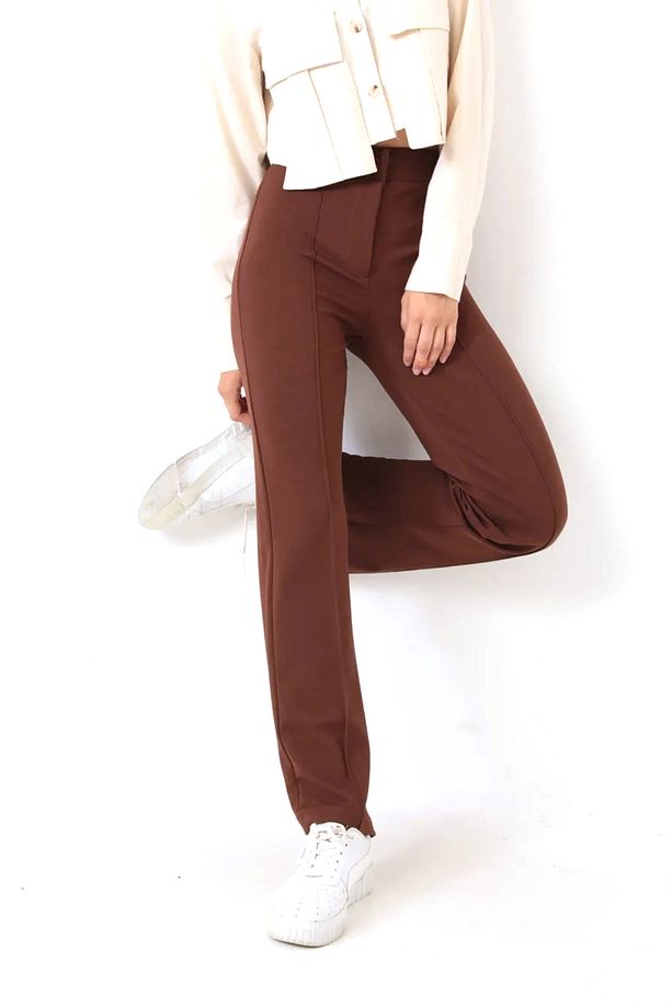 Gi&di’s Collection Gd0031 Krep Kumaş Düğmeli Pantolon - 5