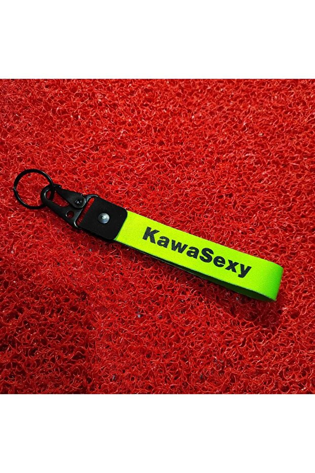 Kawasey Green Cloth Keychain Good Quality Auto - Moto Accessory 19 cm
