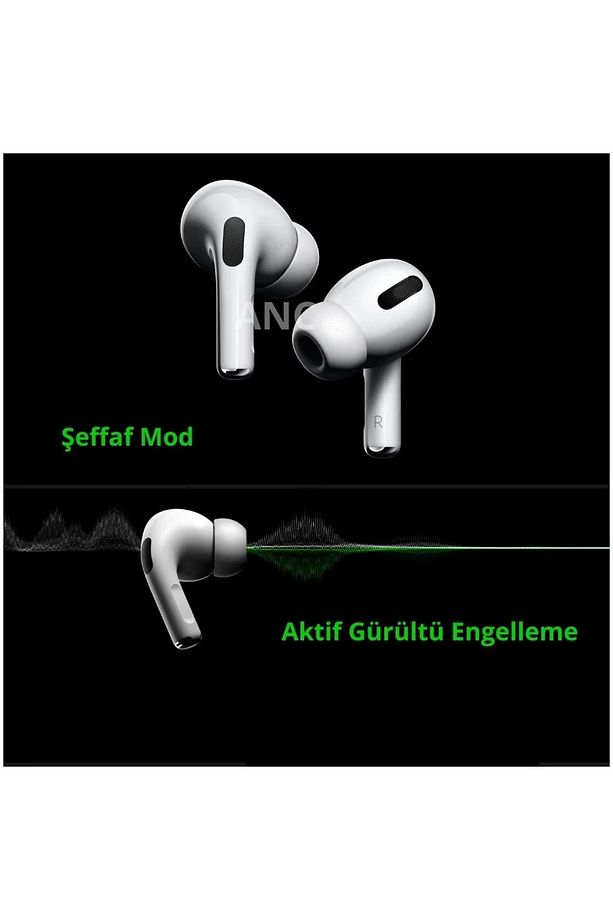 Pro 2.nesil Bluetooh Kulaklık Anc Mod Gürültü Engelleyici Kılıflı Bulututlu Tüm Modeller Uyumlu - 7