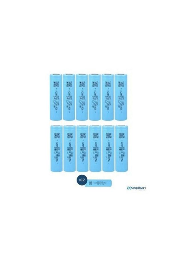 Aspilsan Inr18650a28 3.7v 2800mah 25a Discharge Şarjlı Li-ion Pil - 12 Adet Set - 1