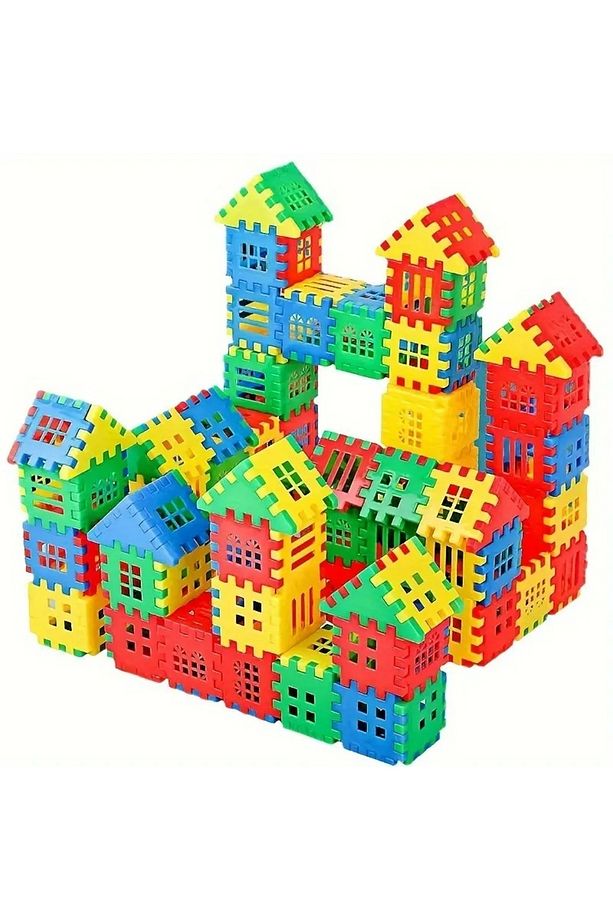 Puzzle City 3d Yapı Ve Tasarım Blokları 64 Parça Eğitici Oyuncak - 3