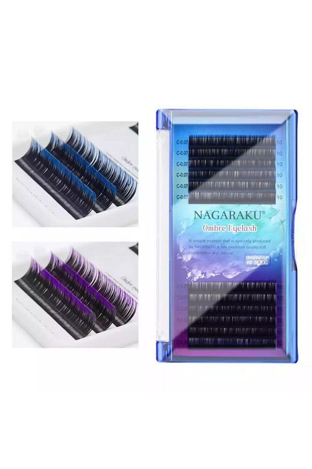 NAGARUKU 0,07 D 9mm Ombre İpek Kirpik - 1