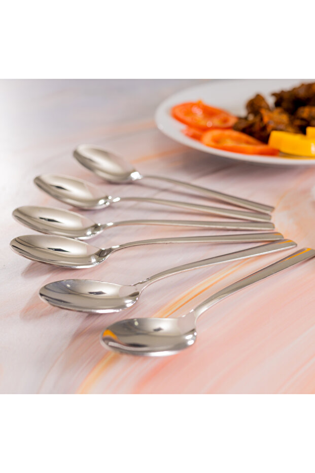 طقم ملاعق مائدة من الفولاذ المقاوم للصدأ RF10068 مكون من 6 قطع - 4
