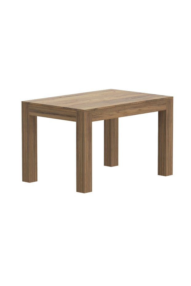 4-Seater Wooden Dining Table for Kitchen, 120cm, Vintage Santa Fe Oak Finish