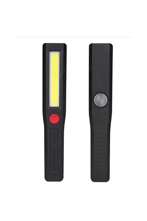 3 Modlu Tamirci Feneri Süper Parlak Cob Led Fener Arkası Mıknatıslı Pilli - 5