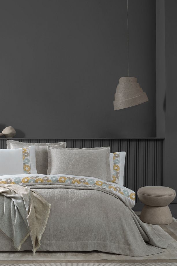 Meloni Çift Kişilik Infinity 8 Parça Çeyiz Seti - Vizon - 1