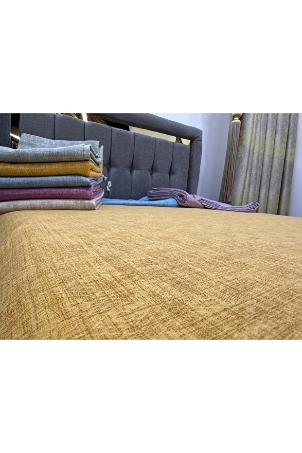 Nivemeshome Hardal 200x230 Tek Pike Örtüsü Çift Kişilik - 4