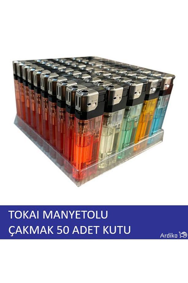 Manyetolu Elektronik Çakmak - 50'li Paket - 1
