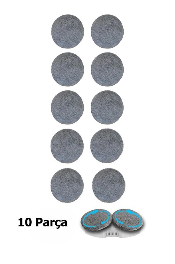 Cam Temizleme Robotu 5'li Set (10 ADET) Ddc55 , C65 , C6 , S8 Uyumlu Mikro Fiber Yedek Bezi - 1