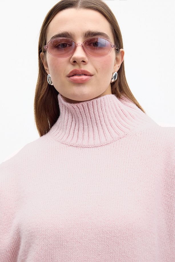 OVERSIZE YUMUŞAK KAZAK PEMBE - 6