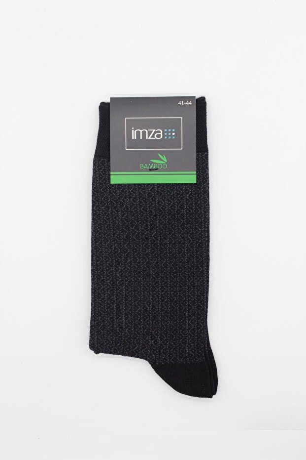 جوارب سوداء منقوشة من الخيزران 1060245102 - 1