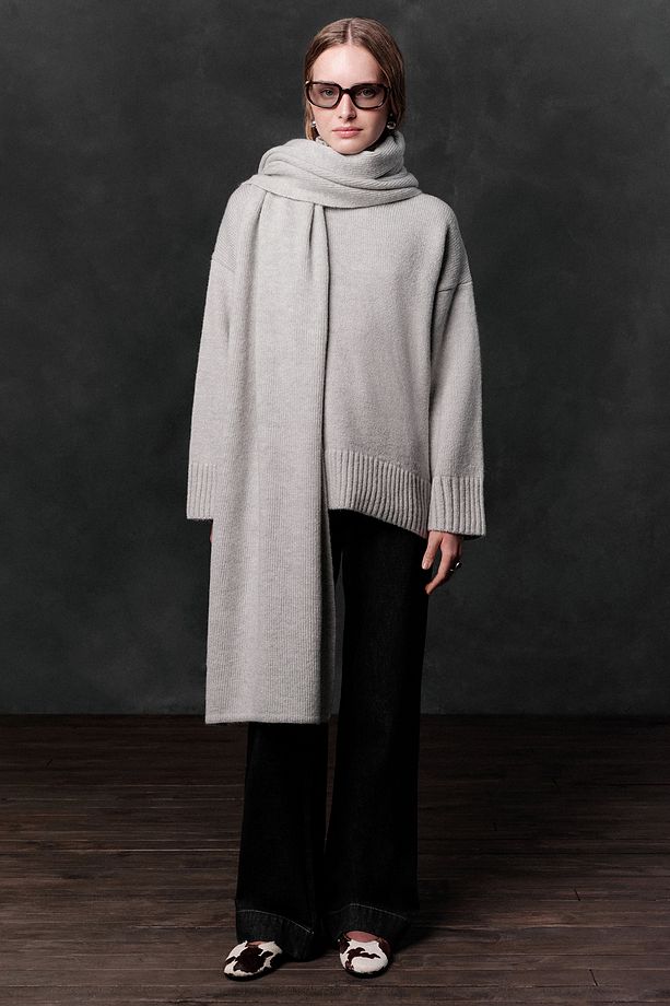 OVERSIZE YUMUŞAK KAZAK MAVİ - 1