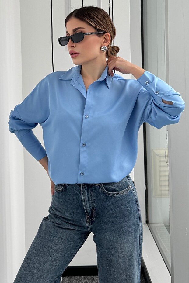 قميص أساسي من الساتان القطني 5515N - 4