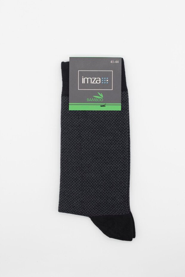 Men's Black Bamboo Patterned Socks 1060245101