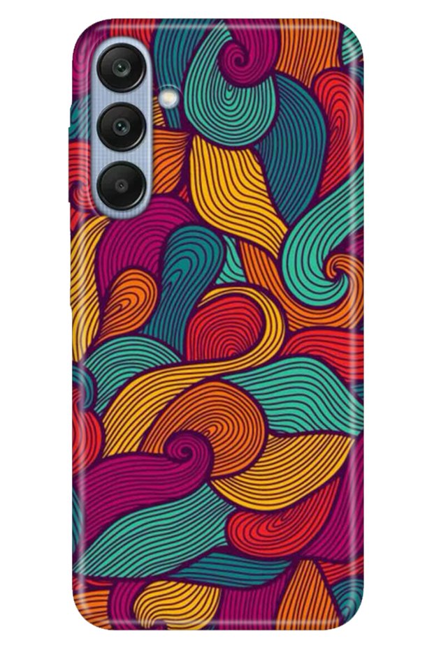 Case for Samsung Galaxy A26 Patterned Tpu Silicone Colorfuled Wave