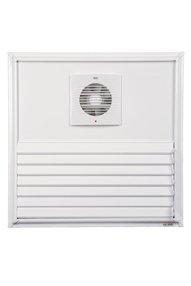 50X55 White Aluminum Surface Bonding Grille with Aspirator (Ventilation - Fan)