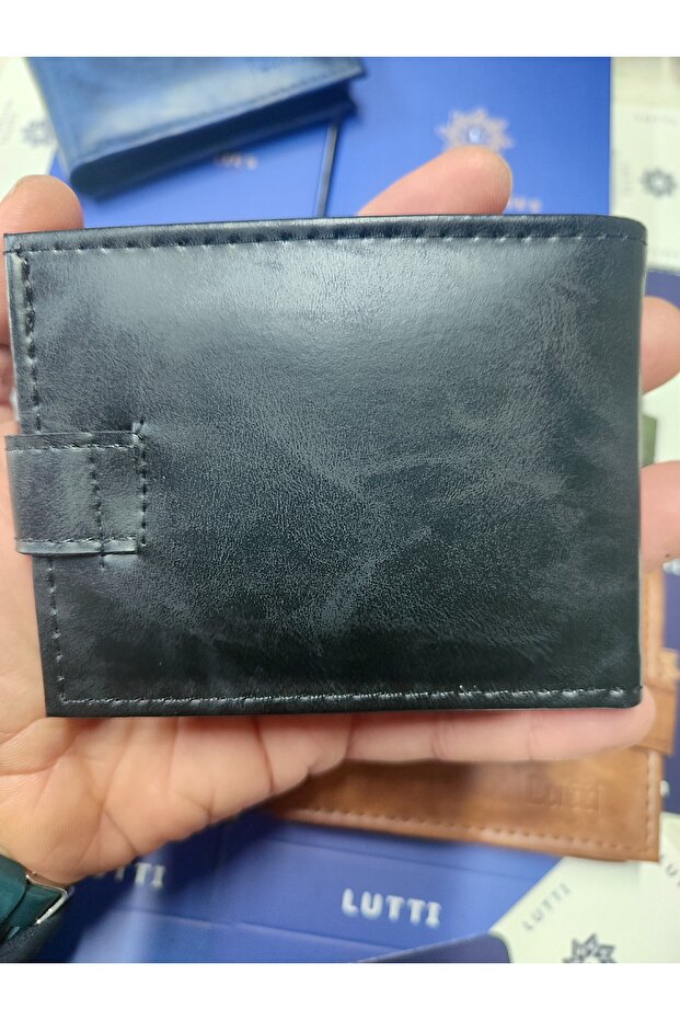 محفظة صغيرة من الجلد المجنون ذات نموذج أفقي خارجي - 3