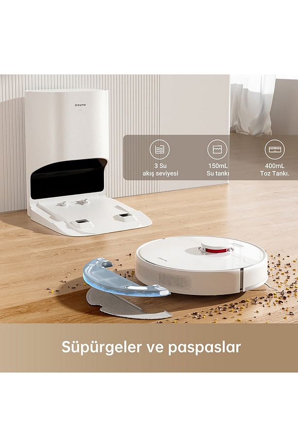 D10 Plus Gen 2 Çöp İstasyonlu Akıllı Robot Süpürge - 5