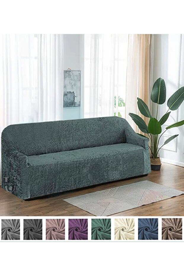Velvet 3-Seater Sofa Cover Elastic Sofa Cover | Elastic Sofa Cover | Sofa Cover