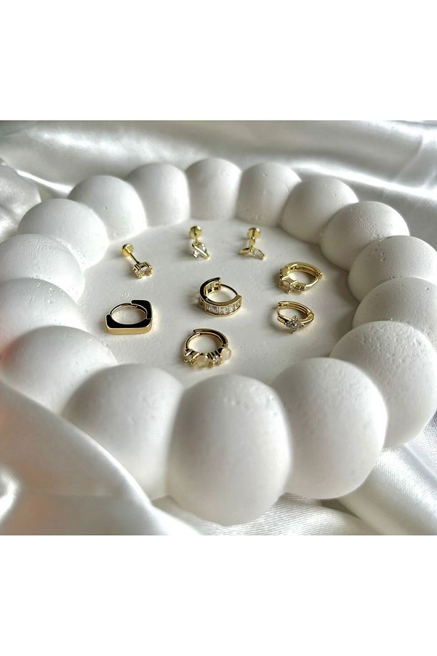 Yaprak Desen Tragus Piercing - 3