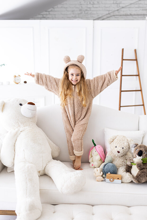 Welsoft Plush Lined Winter Children's Sleeping Bag Baby Sleeping Bag with Gloves
