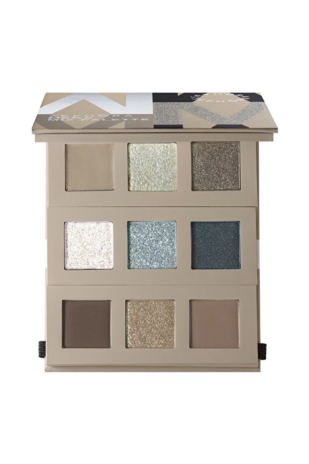 لوحة ظلال العيون Mega Mix Palette 8G - لوحة ظلال عيون طويلة الأمد غير لامعة ولامعة مع صبغات كثيفة