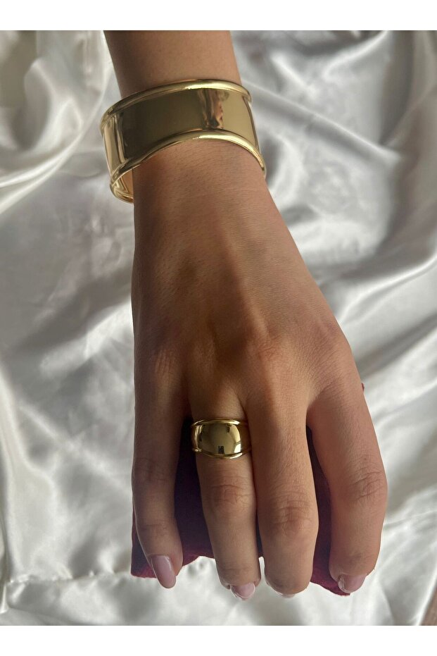 Tiffany Model Kalın Kelepçe Bilezik - 2