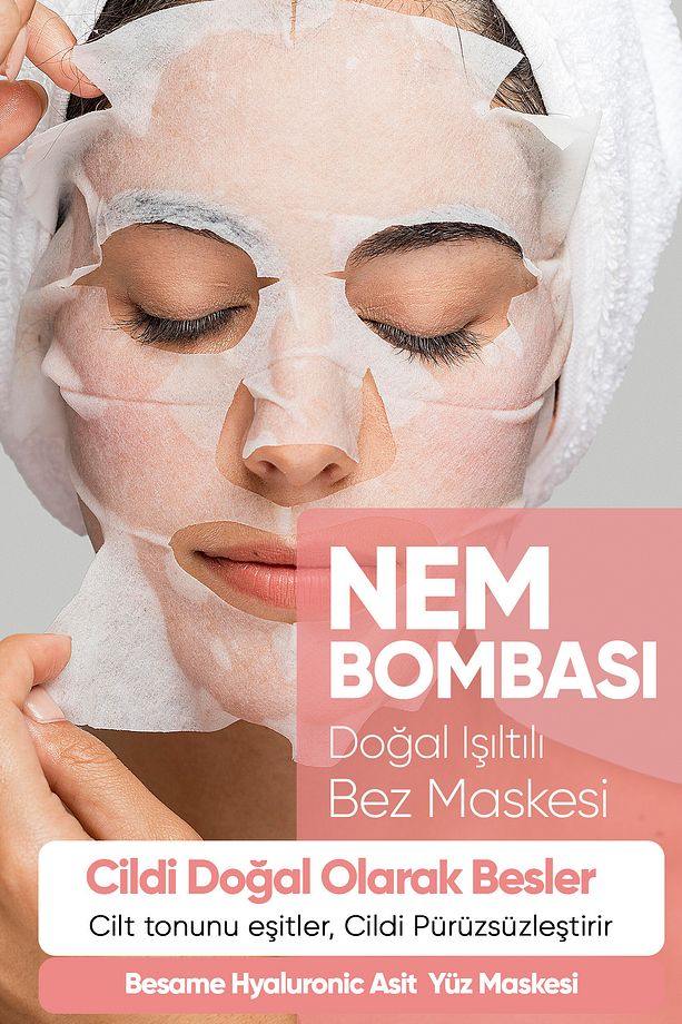 Hyaluronik Asit Provitamin B5 Nem Bombası Kağıt Yüz Maskesi 15 ml - 5