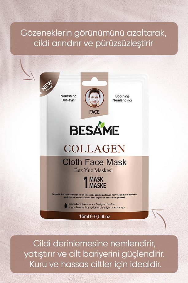 Collagen Provitamin B5 Nem Bombası Kağıt Yüz Maskesi 15 ml - 4