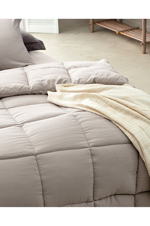 Mona Çift Kişilik Comforter Set - Taş - 6