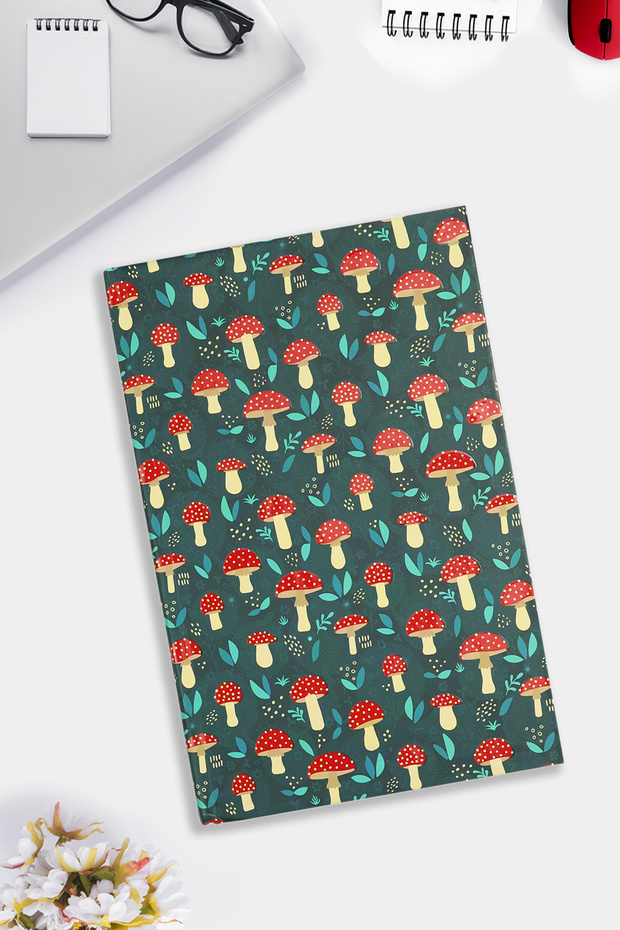 Mushroom Pattern Design Notebook - 1