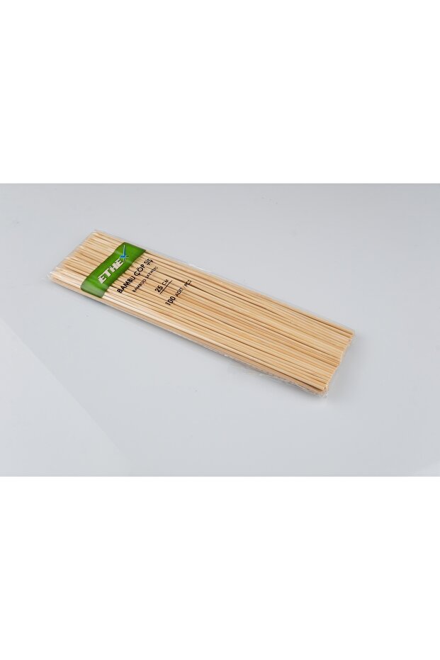 Bambu Çöp Şiş - (25 CM, 100 ADET) - 3