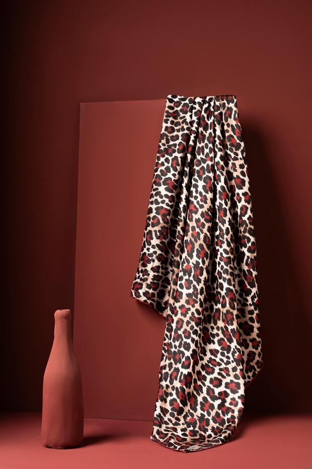 Eșarfă moale leopard de damă - 1