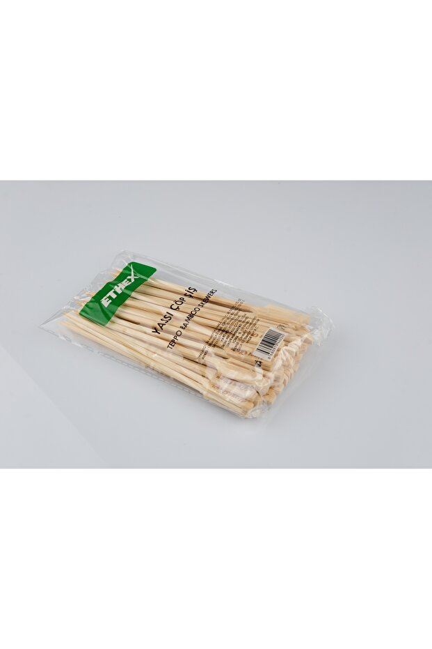 Yassı Çöp Şiş - (15 CM, 50 ADET) - 3